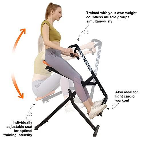 Ps Squat Exercise Rowing Machine, Row N Ride Core Cardio Training
