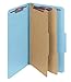 Smead Pressboard Legal Size File Folders with SafeSHIELD Fasteners, 2 Dividers, 2