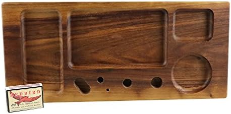 Futo Walnut Rolling Tray 13.5" x 6" Large
