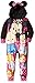 Tsum Tsum Little Girls Fleece Union Suit One Piece Pajamas (4, Minnie Black)