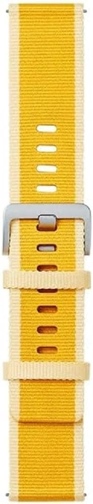 Xiaomi Watch S1 Active Braided Nylon Strap (Maize Yellow), Nylon Strap, Compatible with Watch S1 Active, Maize Yellow, Italian Version