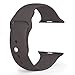 FanTEK Newest Color Soft Silicone Sport Replacement Iwatch Strap for Watch Series 1 Series 2 - 42mm S/M length (Cocoa)