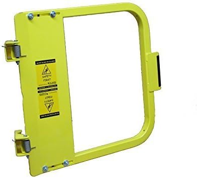 PS DOORS LSG-21-PCY Ladder Safety Gate Mild Carbon Steel, Powder Coat Yellow, Fits Opening 19-3/4" to 23-1/2", Each by PS Doors