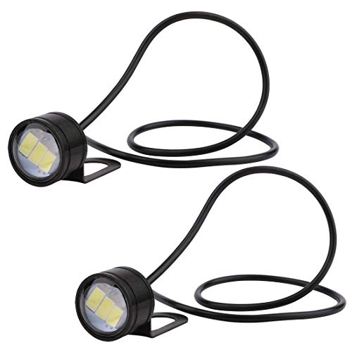 Eagle Eye LED, Yeeco 2PCS DC12V 3W White Daytime Running Lights Bulb, DRL LED Tail Back Fog Light for Car Motorcycle Vehicle - Thumbnail 7