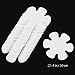 20PCS Flower Shape Anti-Slip Bathtub Stickers Safety Bath Shower Treads 10CM (Clear)