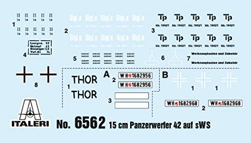 Italeri IT6562 6562S - 1:35 15cm Panzerwerfer 42 auf SWS , Modellbau, Bausatz, Standmodellbau, Basteln, Hobby, Kleben, Plastikbausatz, detailgetreu – Bild 5