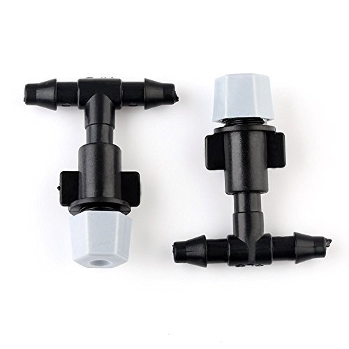 VERY100 Plastic Mist Misting Nozzle Sprinkler for Plant Flower Cooling System (1/4") Pack of 50