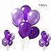 100pcs Balloons Purple Lavender Mixed Balloons Latex 10 Inch Pearl Helium Purple Balloon for Wedding Birthday Graduation Party Decorations
