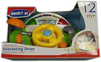 Sakiyr Driving Steering Wheel Toys for Toddlers with Music and Sound