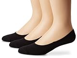 Sperry Top-Sider Men's Solid Canoe 3 Pair Pack Liner Socks, Black, 10-13 (Shoe Size 6-12)