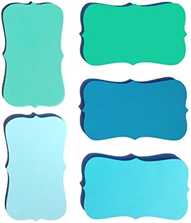 Blue Ocean Ombre Color Note Cards / Place Cards - size (2" x 3.5") - Set of 50