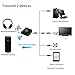 AMAKE Bluetooth Transmitter and Receiver Transceiver 2 in 1 Wireless Portable Audio Adapter Car Kit Home Stereo System with 3.5mm APTX Low Latency for Headphone,Speakers,TV(CSR Chip 20H Playtime)
