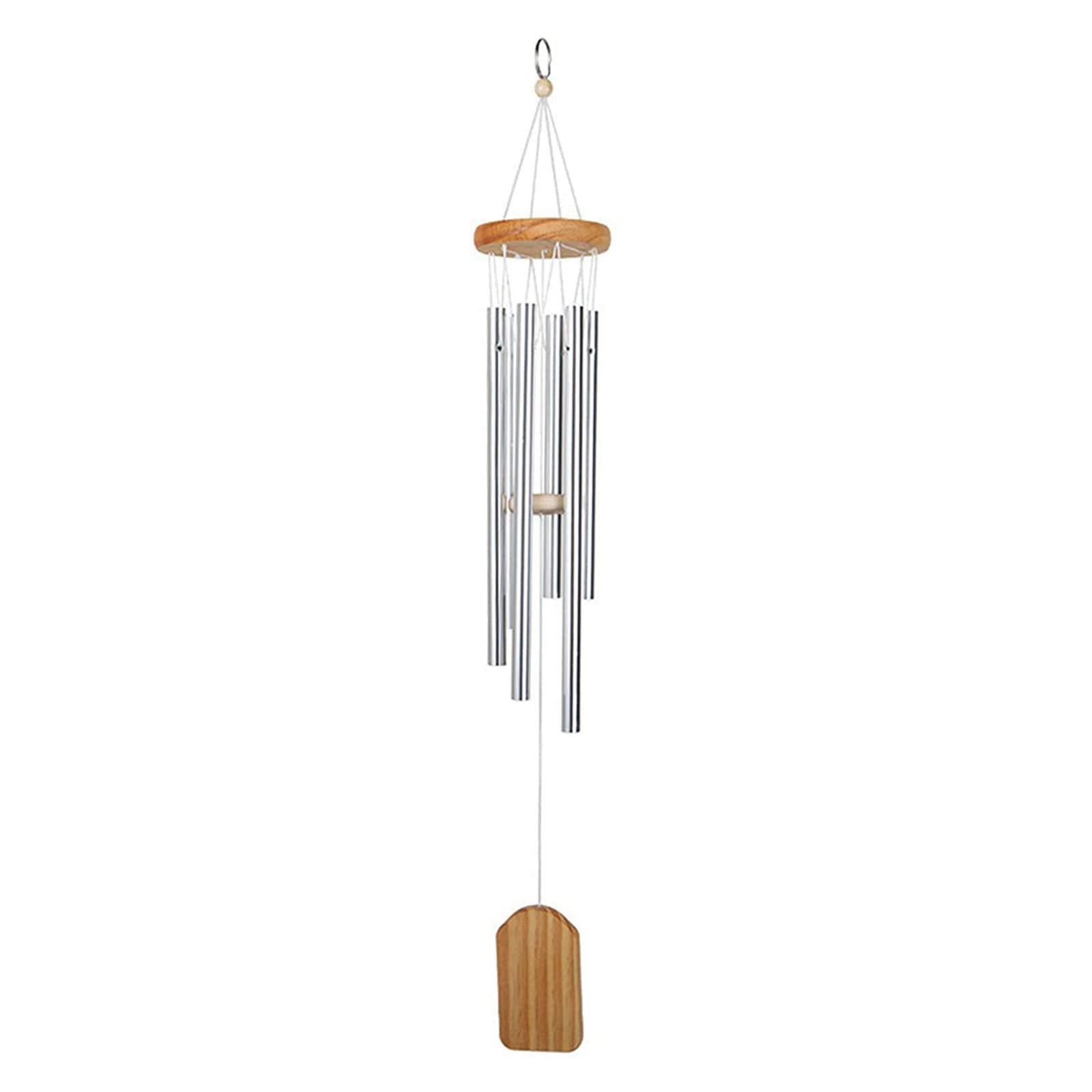 Wind Chimes for Garden, Metal Tubes Wind Chime Garden Windchimes for Outdoor Indoor Home Decor (Silver A)