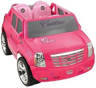 Amazon Com Power Wheels Barbie Pink Cadillac Escalade Toys Games