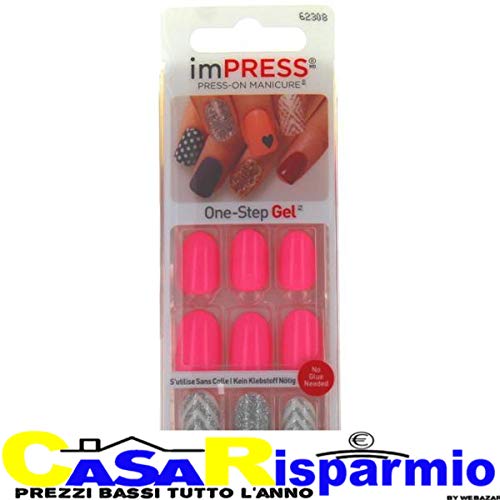 Kiss imPRESS (NEXT WAVE) Oval Short Press-On Manicure Nails