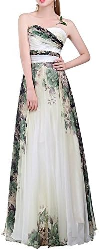 oppicong Women's Elegant Floral Patterned Corset Back Strapless Dress White16