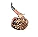Dragon pear wood hand made wooden tobacco smoking pipes pipe + Pouch