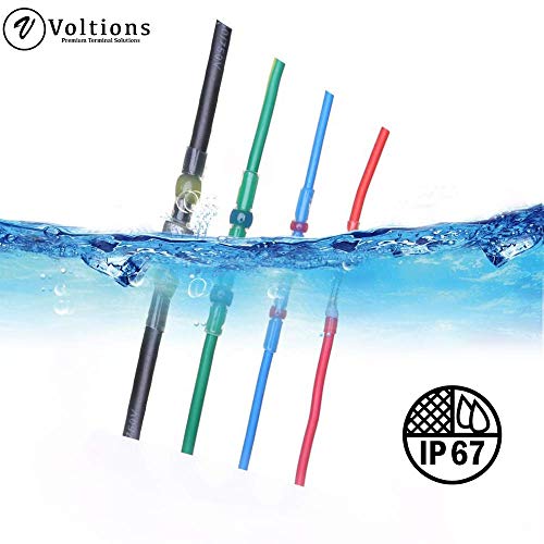 130PCS Solder Seal Wire Connectors | Electrical Waterproof Heat Shrink | Butt Terminals Kit | Premium Connector for Automotive, Marine, Outdoor & Home Wire Applications by Voltions - Thumbnail 3