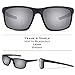 KastKing Toccoa Polarized Sport Sunglasses for Men and Women, Matte Blackout Frame, Smoke Lens