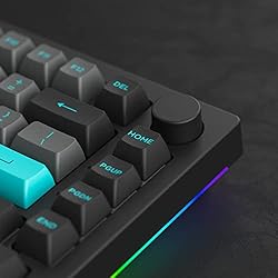 Akko Keyboard Keycaps Black&Cyan 197-Key ASA