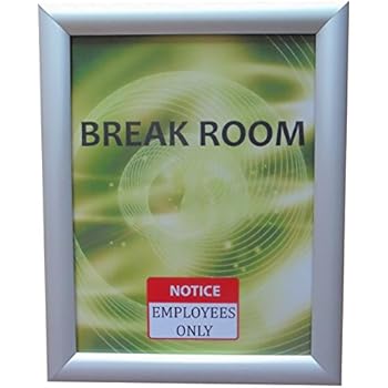 Aluminum Snap Frame for Poster 8.5 x 11 Inches, 25mm Profile, Color Silver