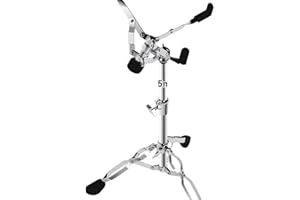 NUOSHENG Snare Drum Stand, Concert Snare Drum Stands Adjustable Snare Stand Double Braced with Drumstick Holder Fit for 10''-14'' Dia Drums, Height Range 14.2-22.8 Inches