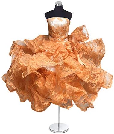 Peregrine Orange Ball Gown Strapless Layers of Organza Orange Dress for 11.5 inches Dolls
