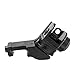 SOUFORCE AR15 Front and Rear 45 Degree Offset BUIS Backup Iron Sight Set for Picatinny Rails