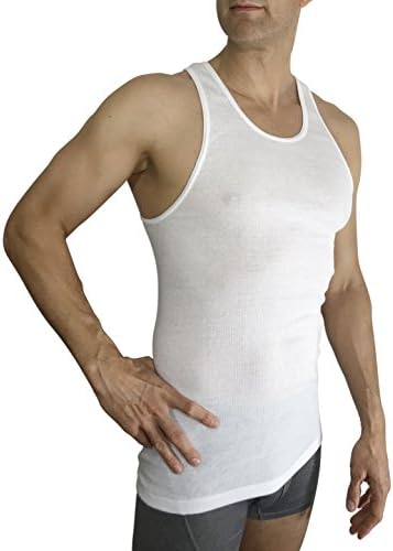 Ratel Gear Mens Tall/X-Tall Length A-Shirt Tank Undershirts 4-Pack (L/T)