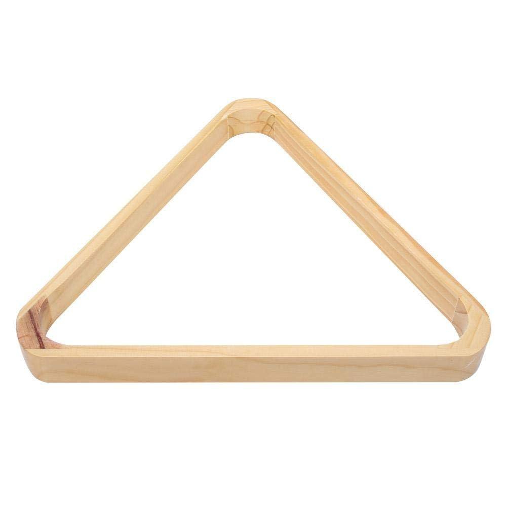 Vbest life Wooden Professional Billiards Triangular Rhombus Frame Snooker Balls Rack Billiard Wooden Tripod Billiard Accessories Sports Supplies Accessories (British)