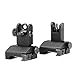 Paddsun Tactical Flip Up Iron Sights For Rifle Front Sight rear sight | Rapid Transition Backup Front And Rear Iron Sight BUIS Set Picatinny Rail And Weaver Rail