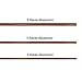 Quality Bronze Long Lasting Bonsai Training Wire Set of 3 Sizes - 1.0mm, 1.5mm, 2.0mm, Corrosion and Rust Resistant (32 Feet Each Size)