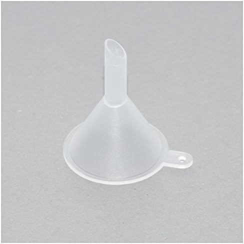 Kingken 12 Pcs Mini Funnels Into Small Bottles for Essential Oils and Sand Art Funnels (Transparent)