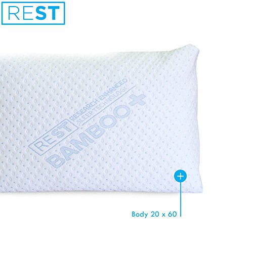 image for REST Home Collections Premium Bamboo Pillow, Made with Eco-Cool Remova