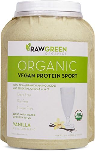 Raw Green Organics - Vegan Protein Sport - Vanilla - 31 oz. (880 Grams)