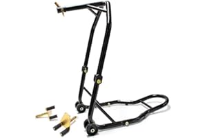 VENOM Motorcycle Triple Tree Headlift + Front Fork Wheel Lift Stand Combo Compatible with Yamaha, Honda, Kawasaki, Suzuki, Ducati, BMW - Sport Street Bike Motorcycle