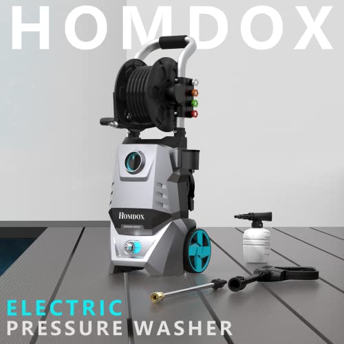 [2022 Upgraded Version] Homdox PD3010 Pressure Washer 2.3GPM 13Amp