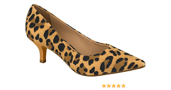 Scarpin Vizzano Salto Médio Bico Fino Onça 1122600 | Amazon.com.br