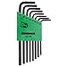 Bondhus 31832 Set of 8 Star L-wrenches, Long Length, sizes T6-T25, multi, one size