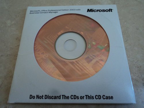 Microsoft Office 2003 Professional with Business Contact Manager (Cd Set) by (CD-ROM)