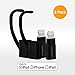 HomeSpot 8 pin to Micro USB Adapter, Female to Micro USB Male Connectors Adapters Converters Charge & Sync (2 Pack Black)