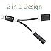 2 in 1 Lightning Adapter, ADTRIP 2 in 1 Lightning to 3.5 mm Headphone Jack Adapter iPhone 7 Adapter for iPhone 7 7 Plus