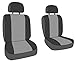 Front Buckets Seats, CalTrend Neoprene Seat Covers for 2009-2013 Honda Pilot Black Insert and Trim
