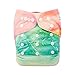 ALVABABY Pocket Cloth Diapers Reusable Washable Adjustable One Size One Pack with 2 Inserts YD89