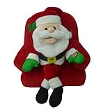 BZB Goods Singing Santa Claus on Sofa Polyester Musical Animatronic Plush Toy Christmas Collectible