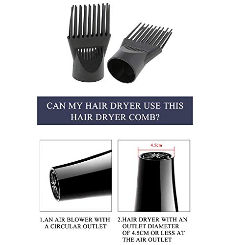 Hair Dryer Diffuser/Blow Cover Comb Attachment Nozzle fit for Hair Styling Tools Barber Hairstyling Accessories (2) - Thumbnail 5