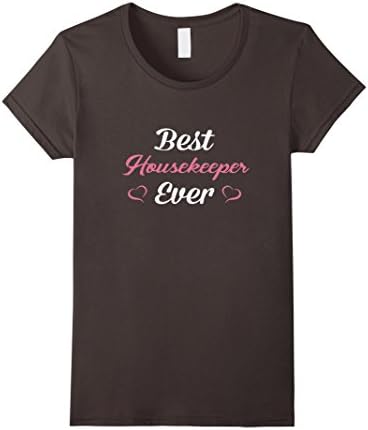 Women's Housekeeper T-Shirt. Personalized Gift Small Asphalt
