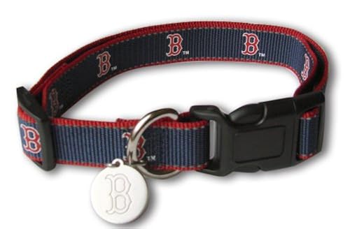 Sporty K9 MLB Boston Red Sox Reflective Dog Collar, Small in Oman
