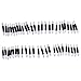 Kinghard 50pcs Eye Shadow Sponge Brushes Cosmetic Tool
