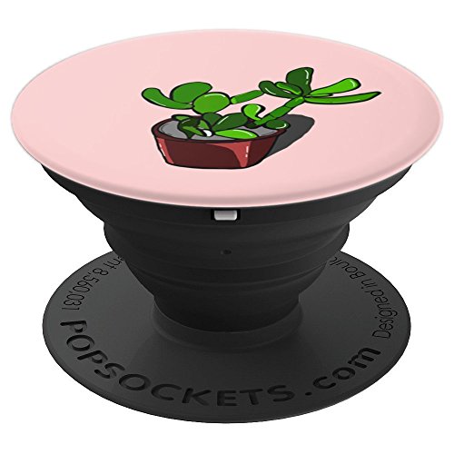 Jade plant succulent original cartoon drawing - popsock…